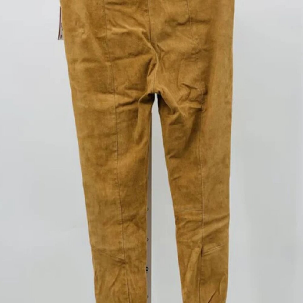 Vince Women's Skinny Lamb Leather Pants with Flares